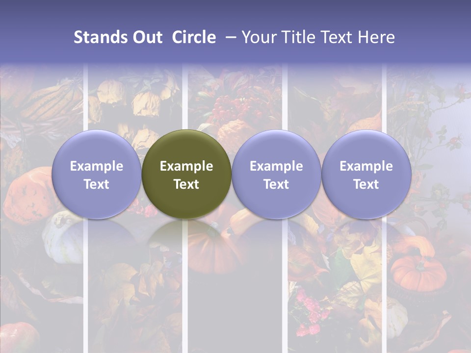 Colourful Vegetation Frame PowerPoint Template