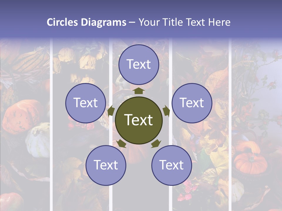 Colourful Vegetation Frame PowerPoint Template