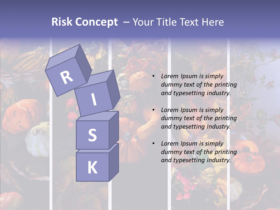 Colourful Vegetation Frame PowerPoint Template