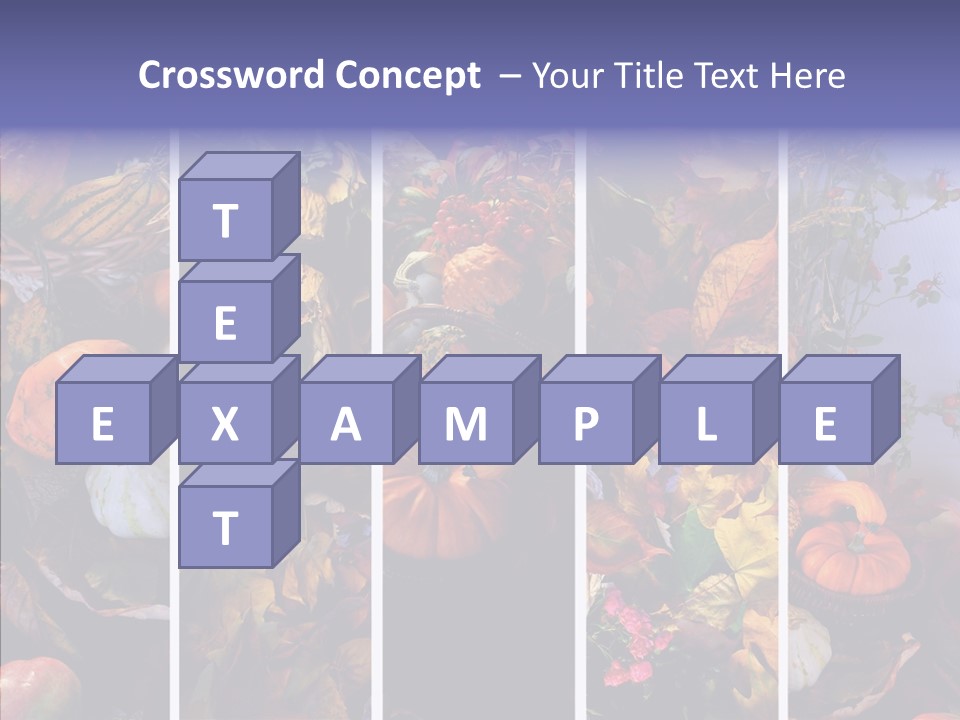 Colourful Vegetation Frame PowerPoint Template