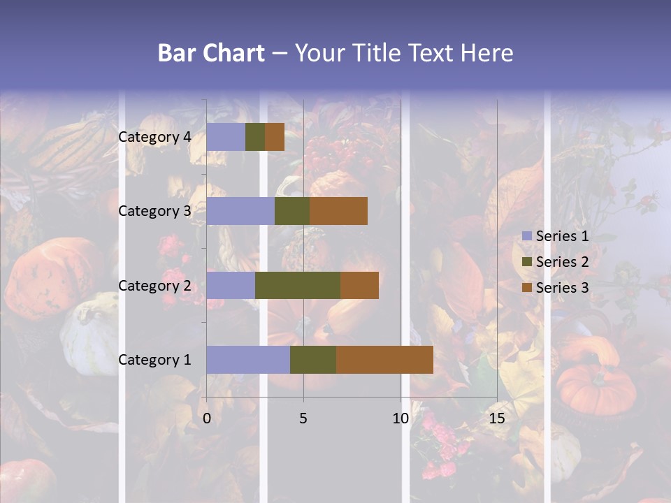 Colourful Vegetation Frame PowerPoint Template