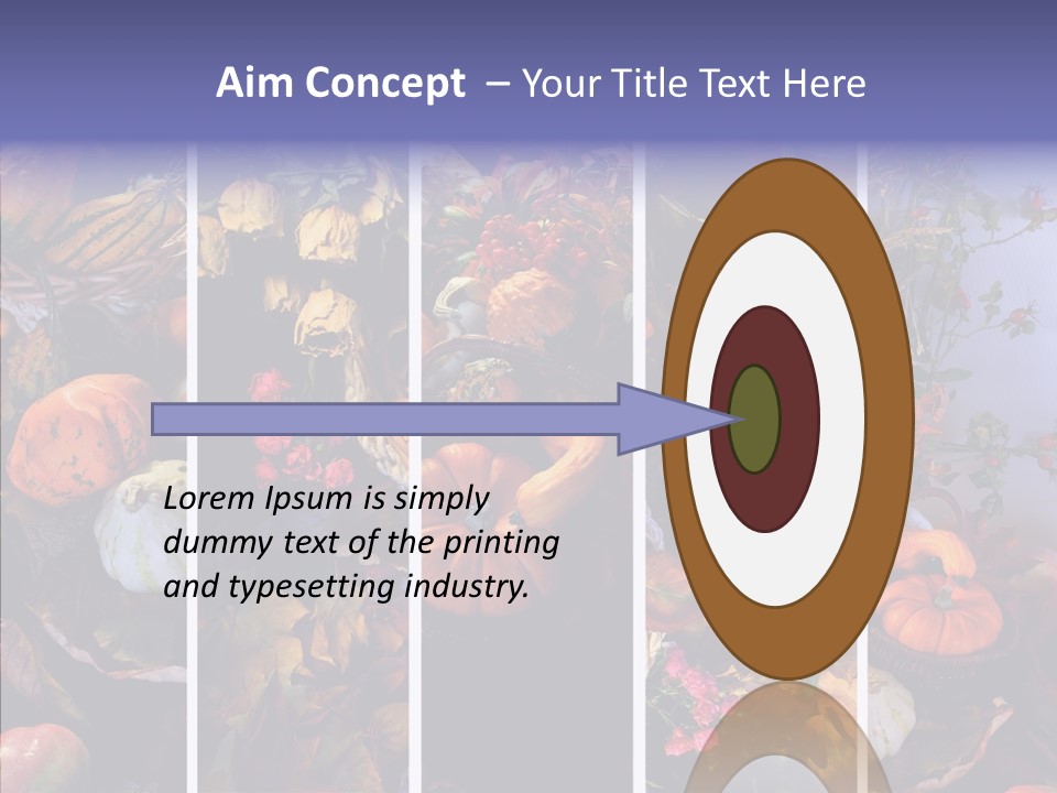 Colourful Vegetation Frame PowerPoint Template
