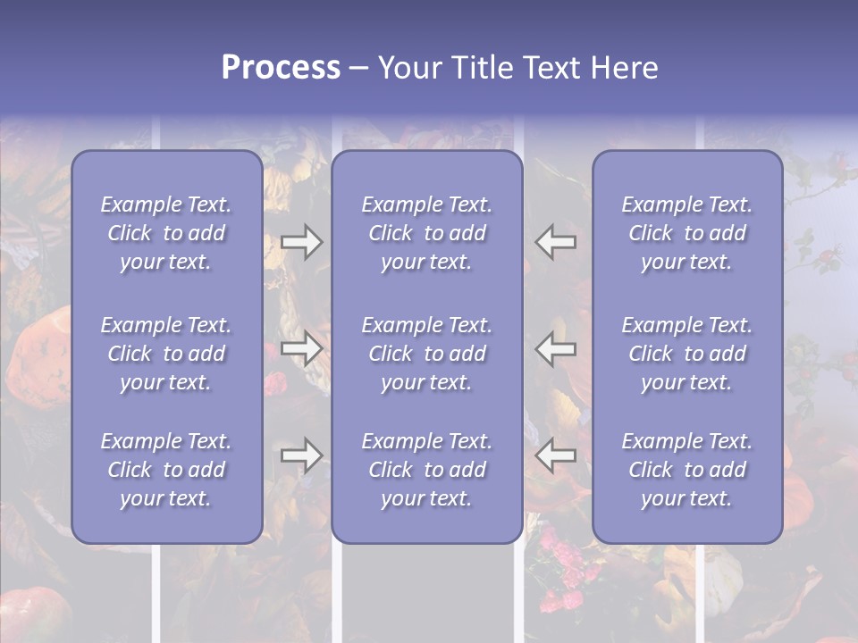 Colourful Vegetation Frame PowerPoint Template