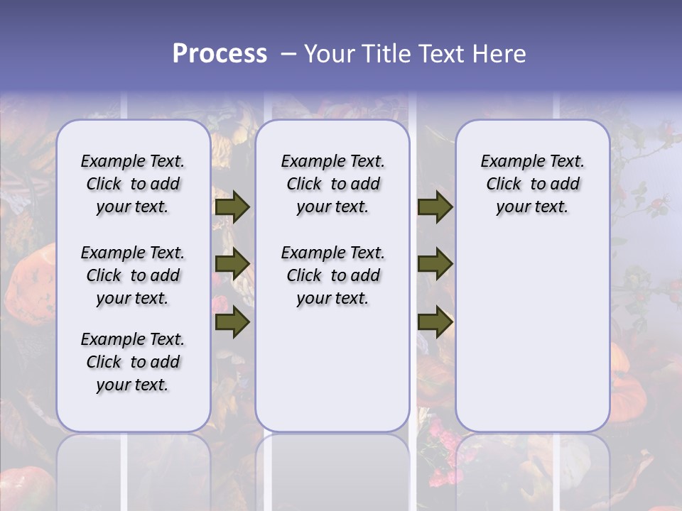 Colourful Vegetation Frame PowerPoint Template