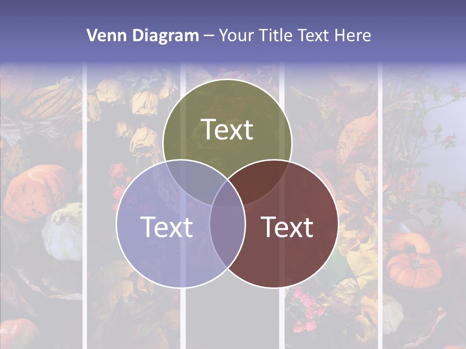 Colourful Vegetation Frame PowerPoint Template