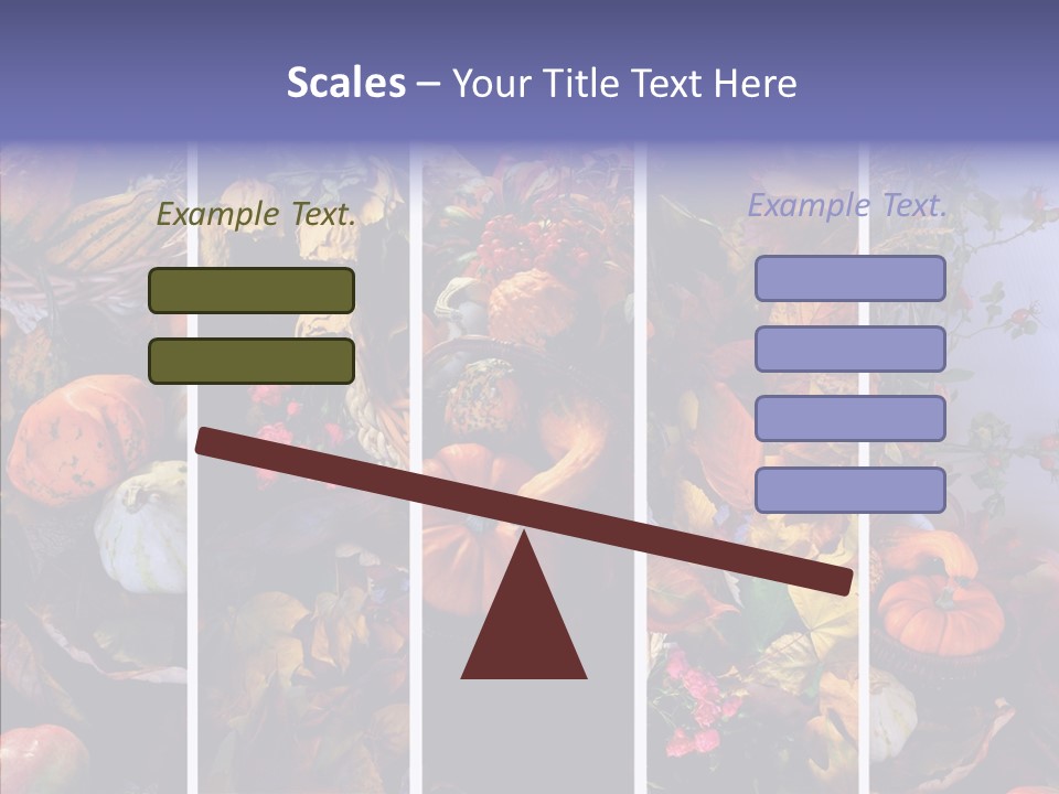 Colourful Vegetation Frame PowerPoint Template