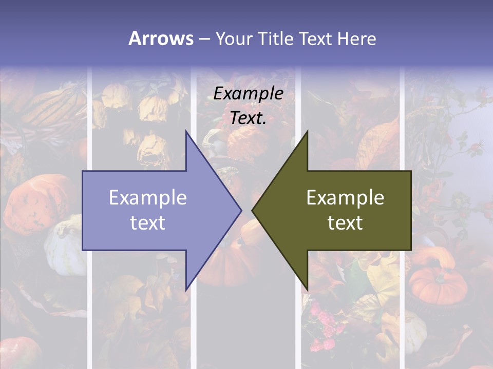 Colourful Vegetation Frame PowerPoint Template