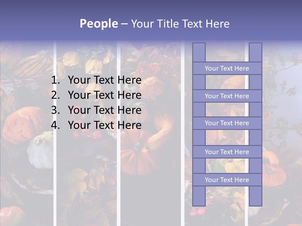 Colourful Vegetation Frame PowerPoint Template