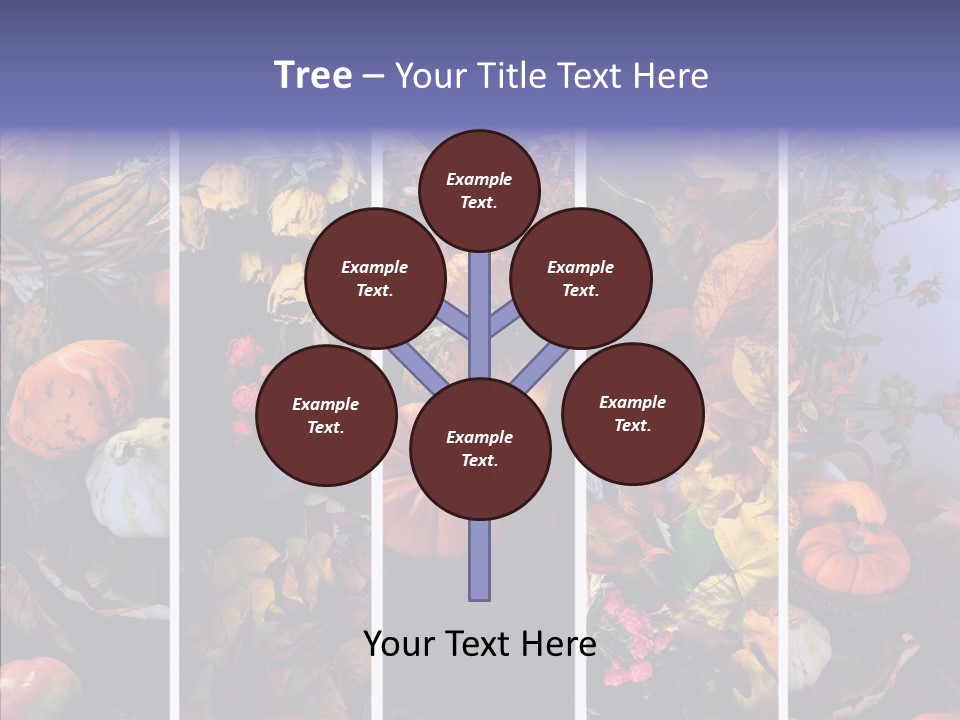 Colourful Vegetation Frame PowerPoint Template