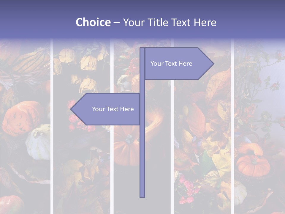 Colourful Vegetation Frame PowerPoint Template