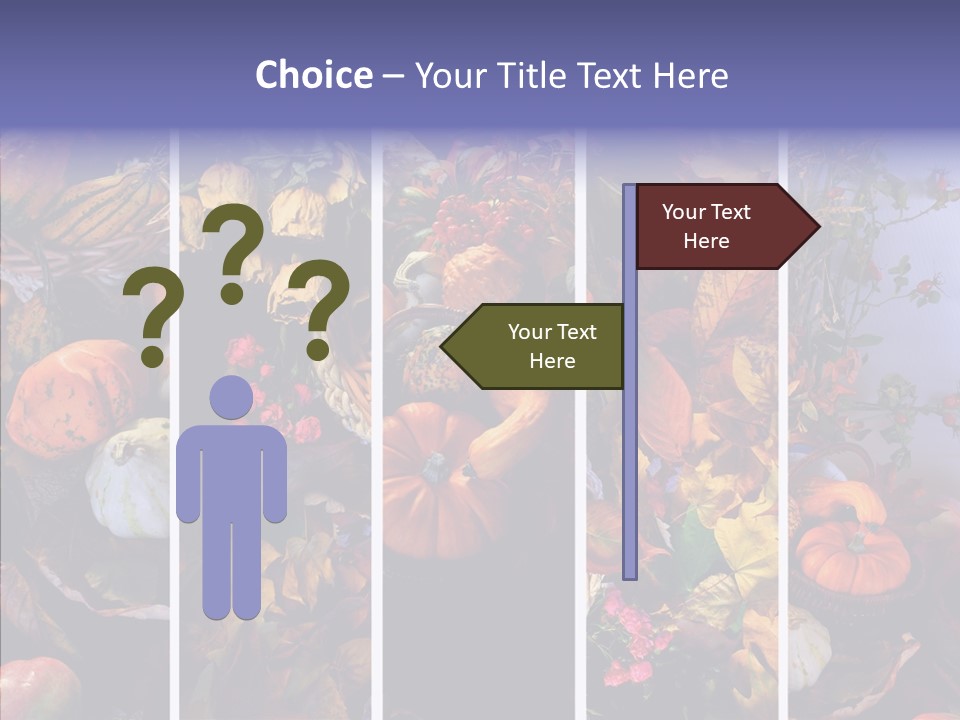 Colourful Vegetation Frame PowerPoint Template