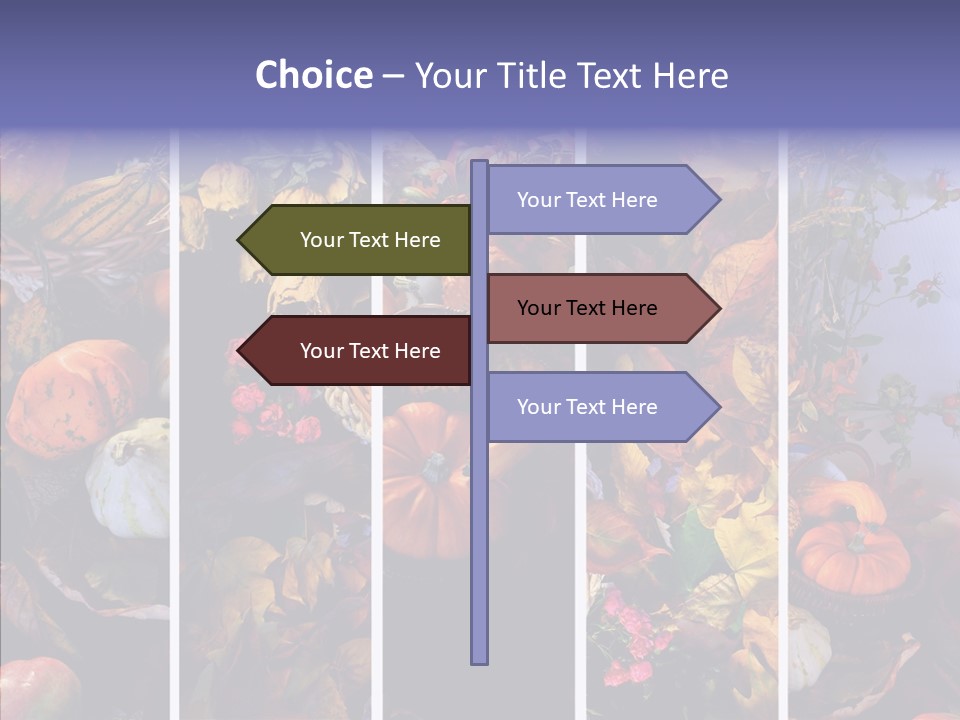 Colourful Vegetation Frame PowerPoint Template