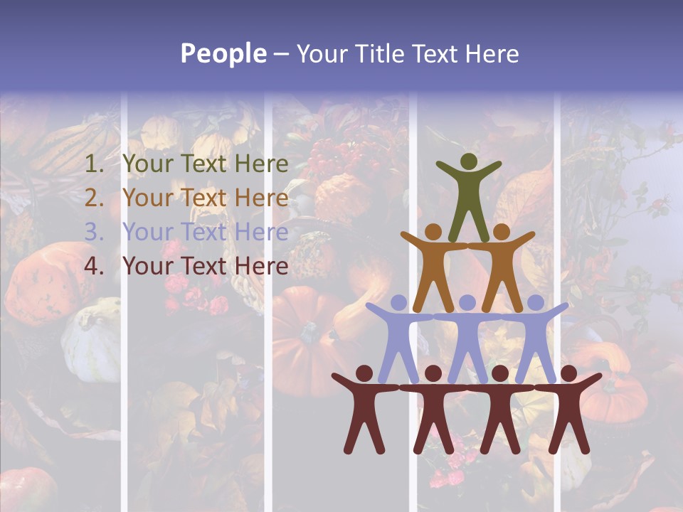 Colourful Vegetation Frame PowerPoint Template