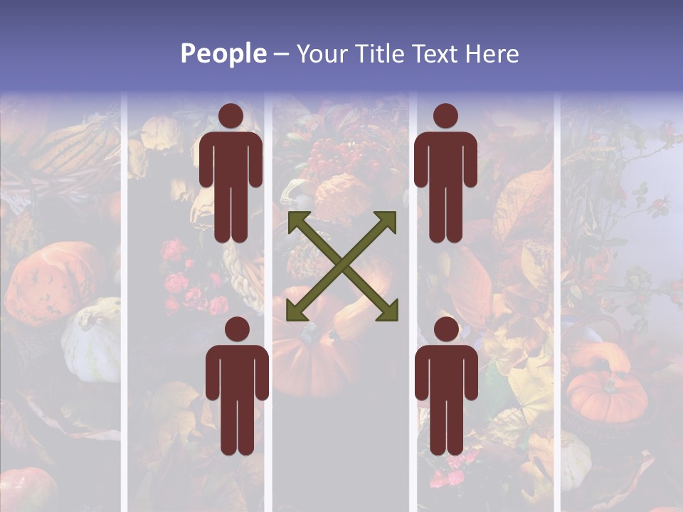 Colourful Vegetation Frame PowerPoint Template