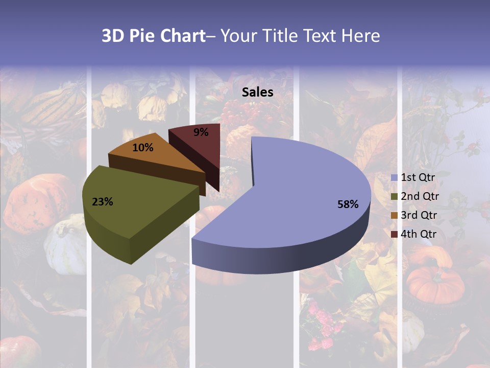 Colourful Vegetation Frame PowerPoint Template