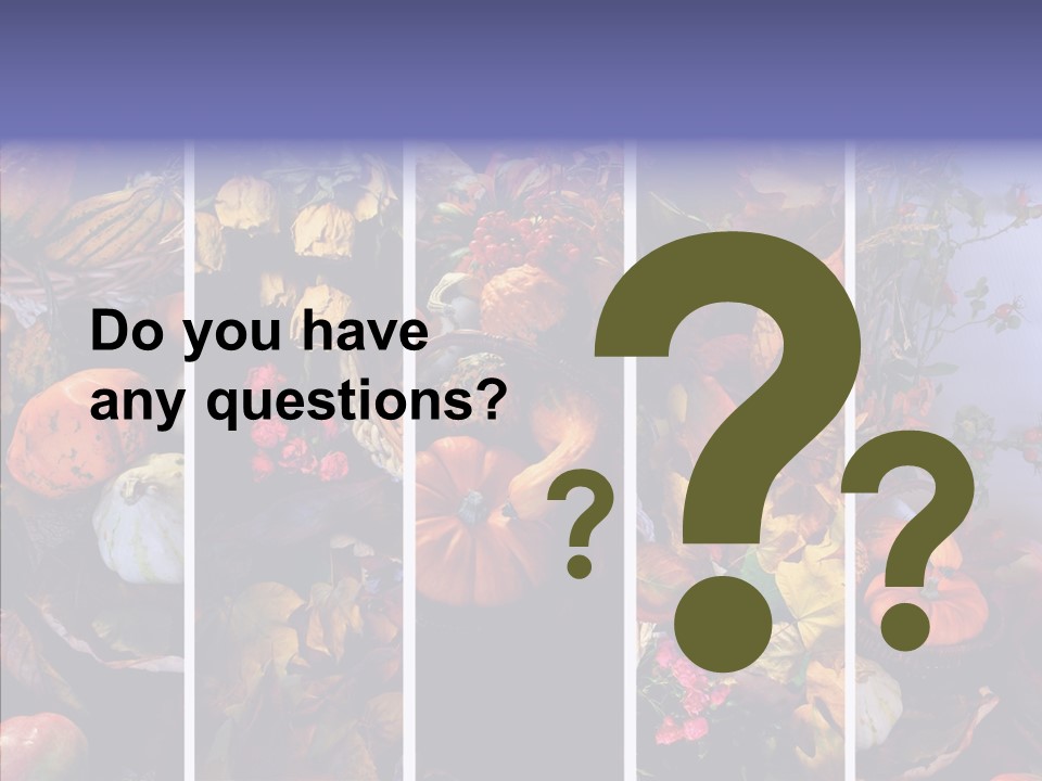 Colourful Vegetation Frame PowerPoint Template