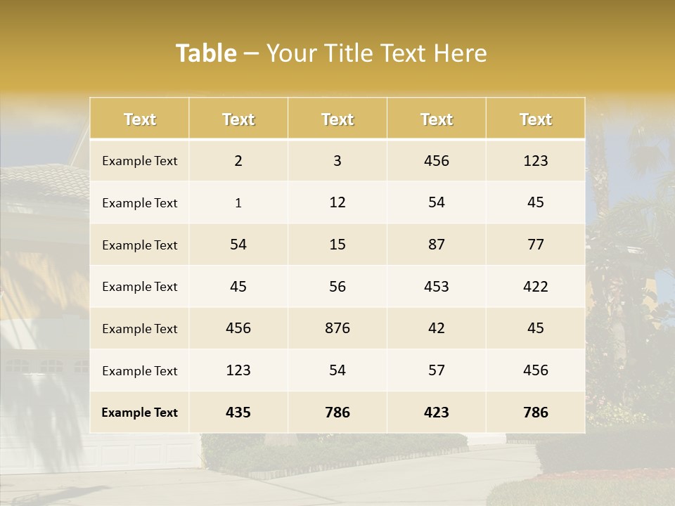 Bu Ine Group Table PowerPoint Template