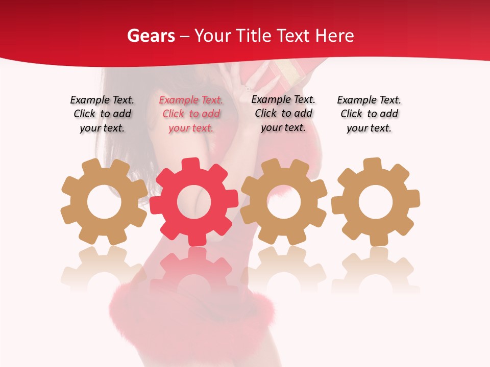 Celebration Smiling Girls PowerPoint Template