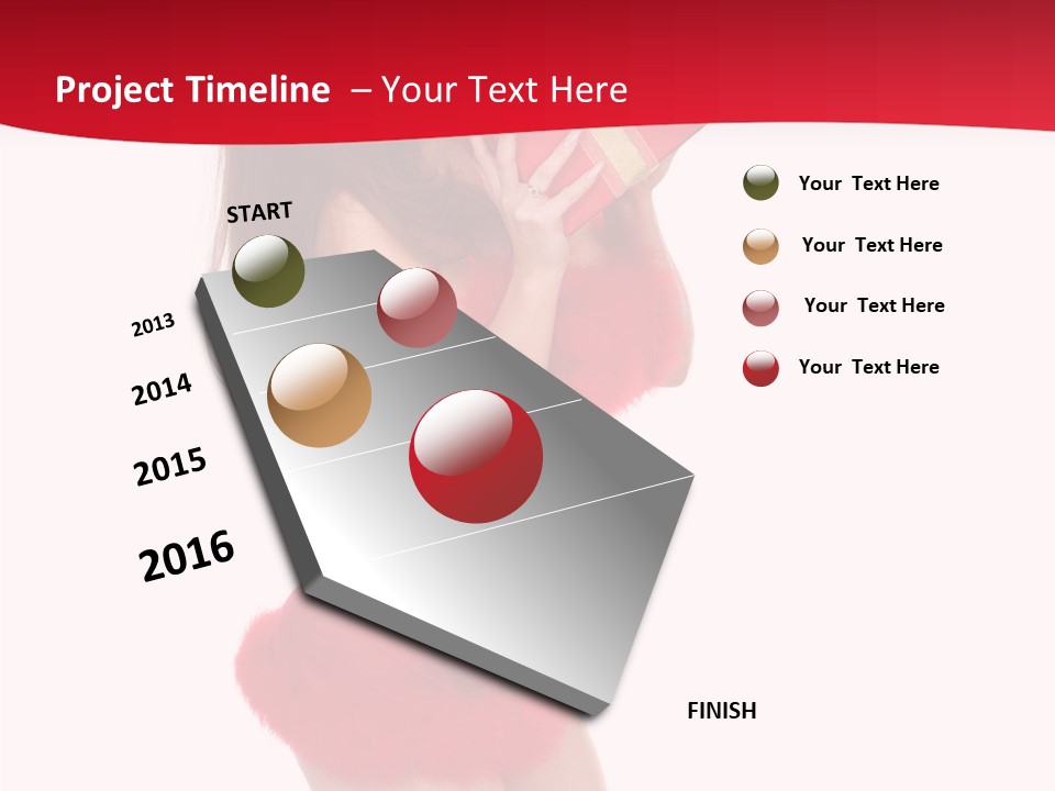 Celebration Smiling Girls PowerPoint Template