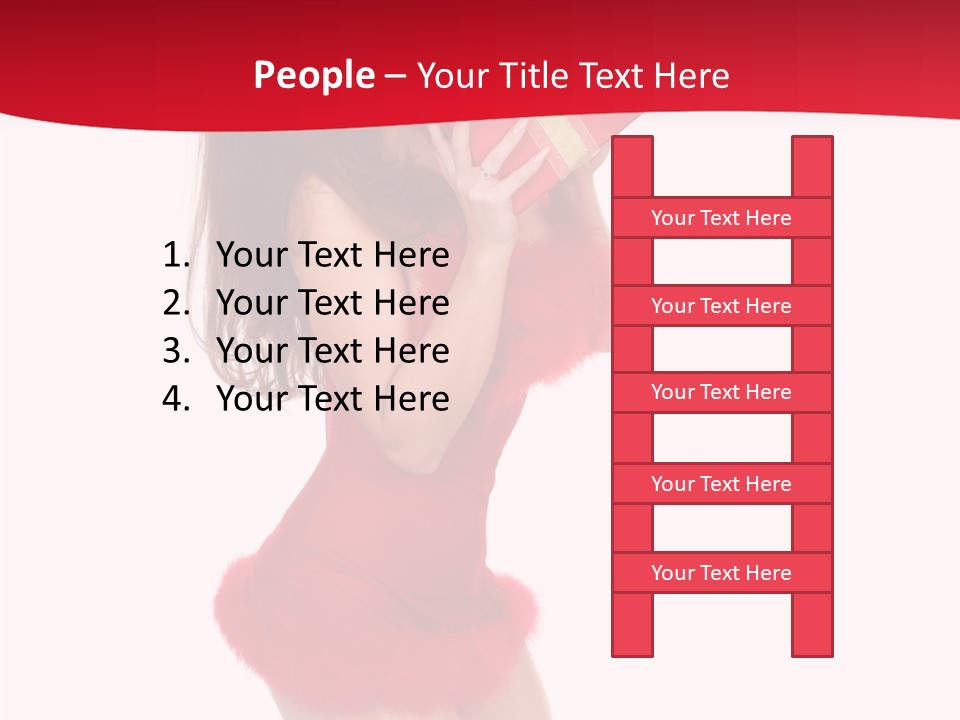 Celebration Smiling Girls PowerPoint Template