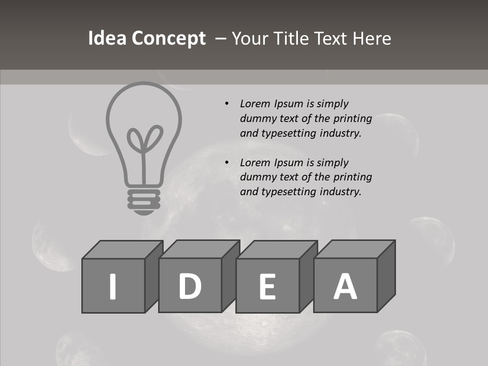 Lunar Outer Computer PowerPoint Template