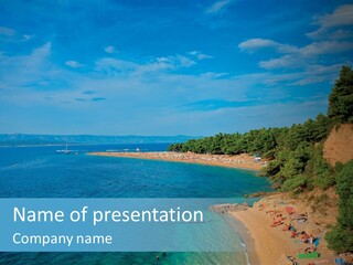 Beautiful Sandy Vegetation PowerPoint Template