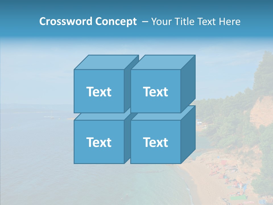 Beautiful Sandy Vegetation PowerPoint Template