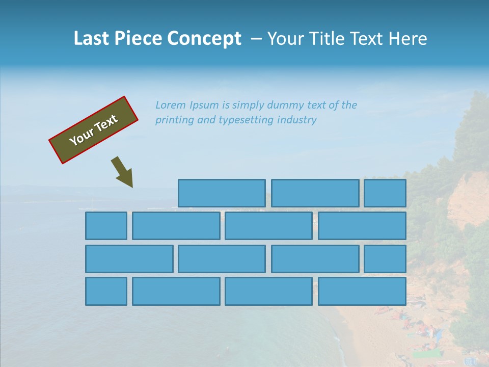 Beautiful Sandy Vegetation PowerPoint Template