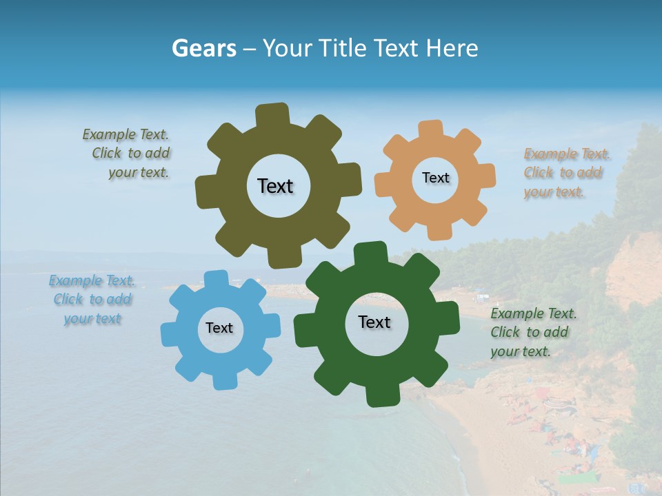 Beautiful Sandy Vegetation PowerPoint Template