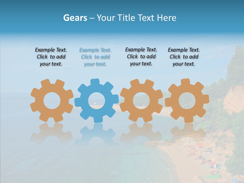 Beautiful Sandy Vegetation PowerPoint Template