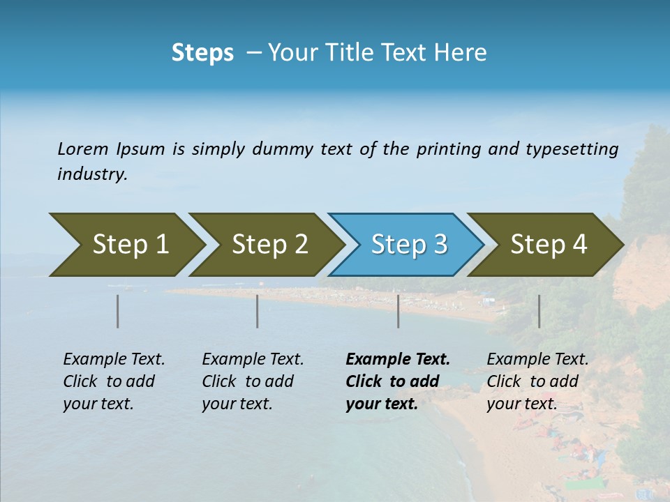 Beautiful Sandy Vegetation PowerPoint Template