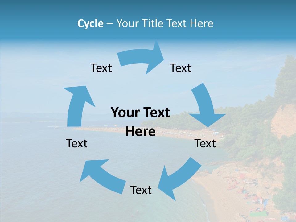 Beautiful Sandy Vegetation PowerPoint Template