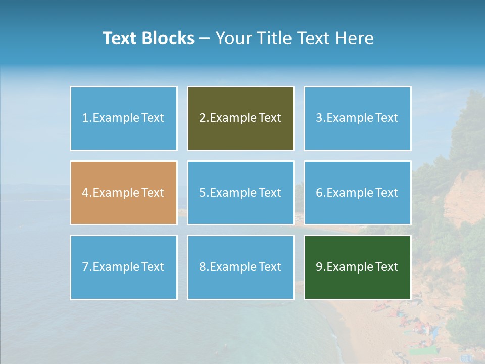 Beautiful Sandy Vegetation PowerPoint Template