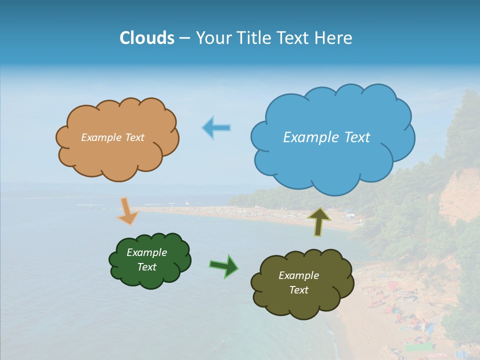 Beautiful Sandy Vegetation PowerPoint Template