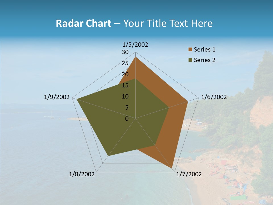 Beautiful Sandy Vegetation PowerPoint Template