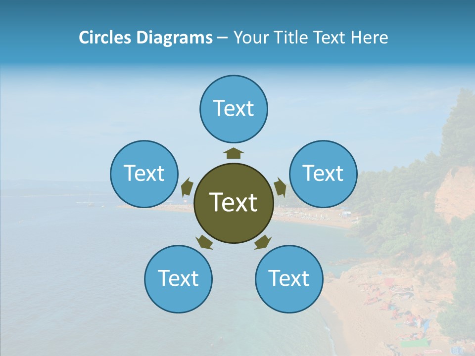 Beautiful Sandy Vegetation PowerPoint Template