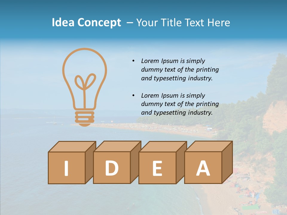 Beautiful Sandy Vegetation PowerPoint Template