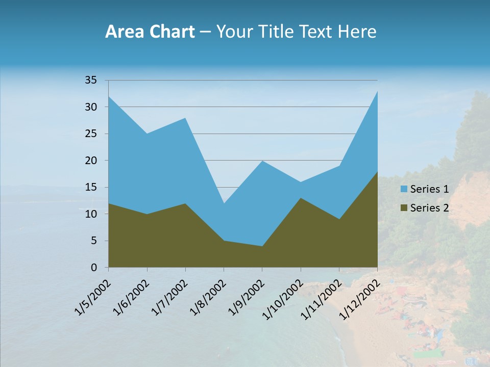 Beautiful Sandy Vegetation PowerPoint Template