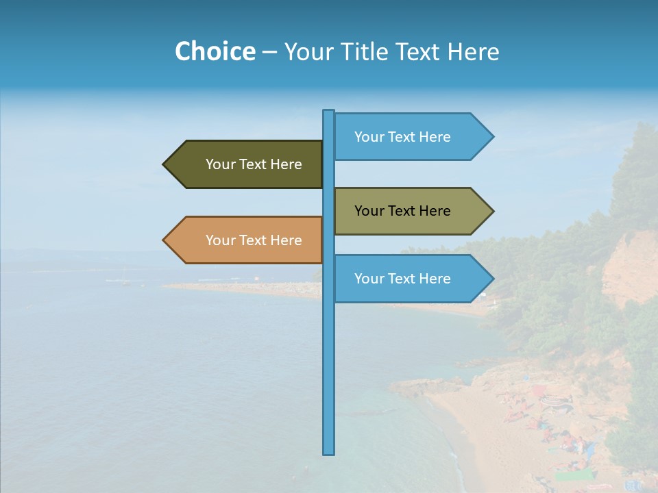 Beautiful Sandy Vegetation PowerPoint Template