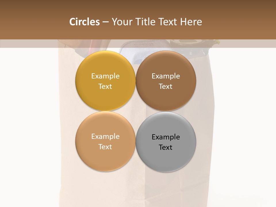 Sack Jar Food PowerPoint Template