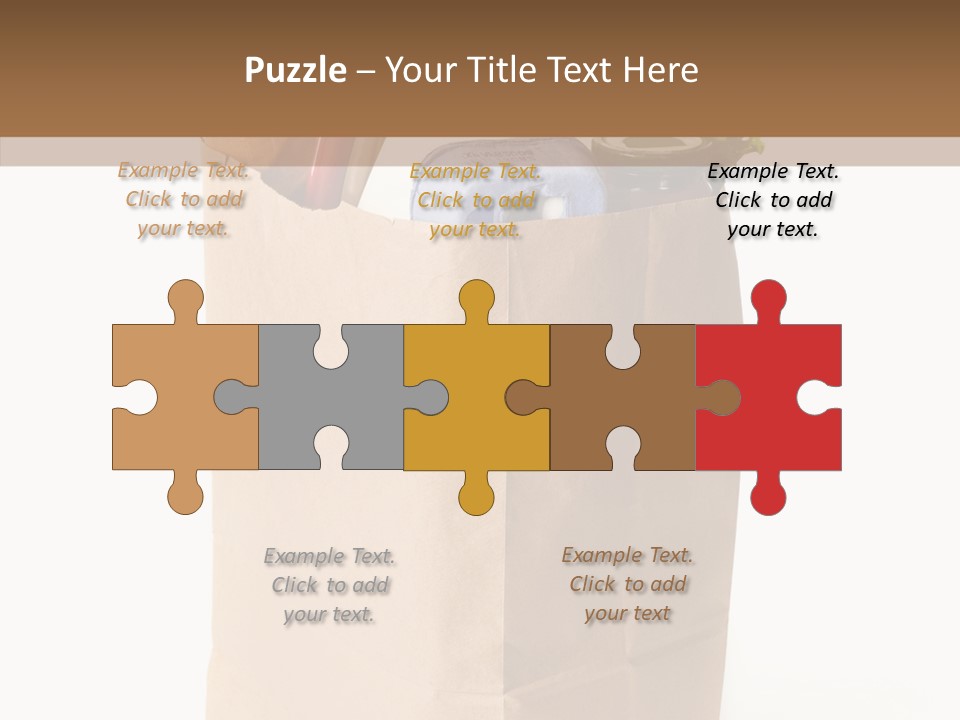 Sack Jar Food PowerPoint Template