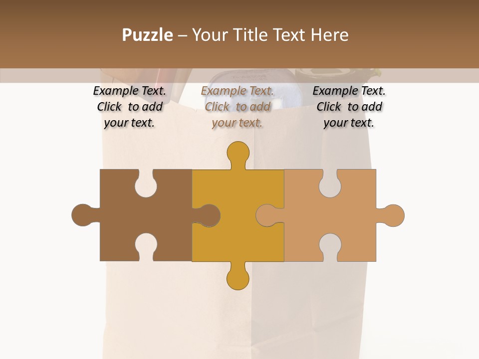 Sack Jar Food PowerPoint Template