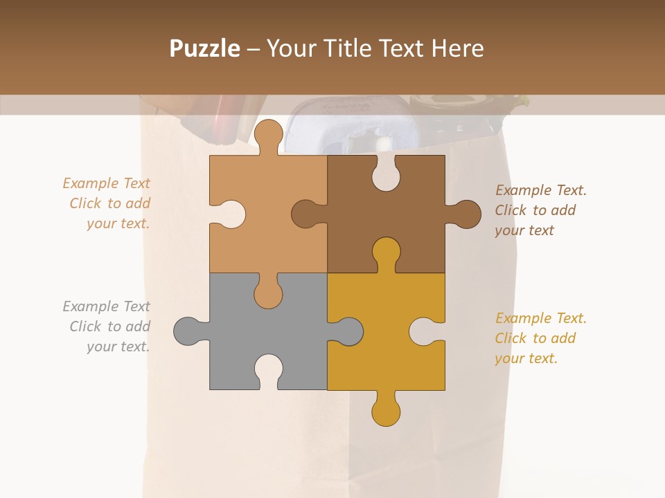 Sack Jar Food PowerPoint Template