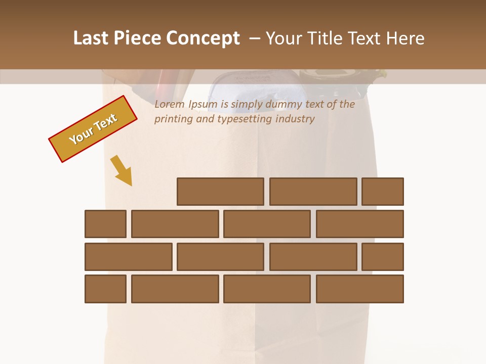 Sack Jar Food PowerPoint Template