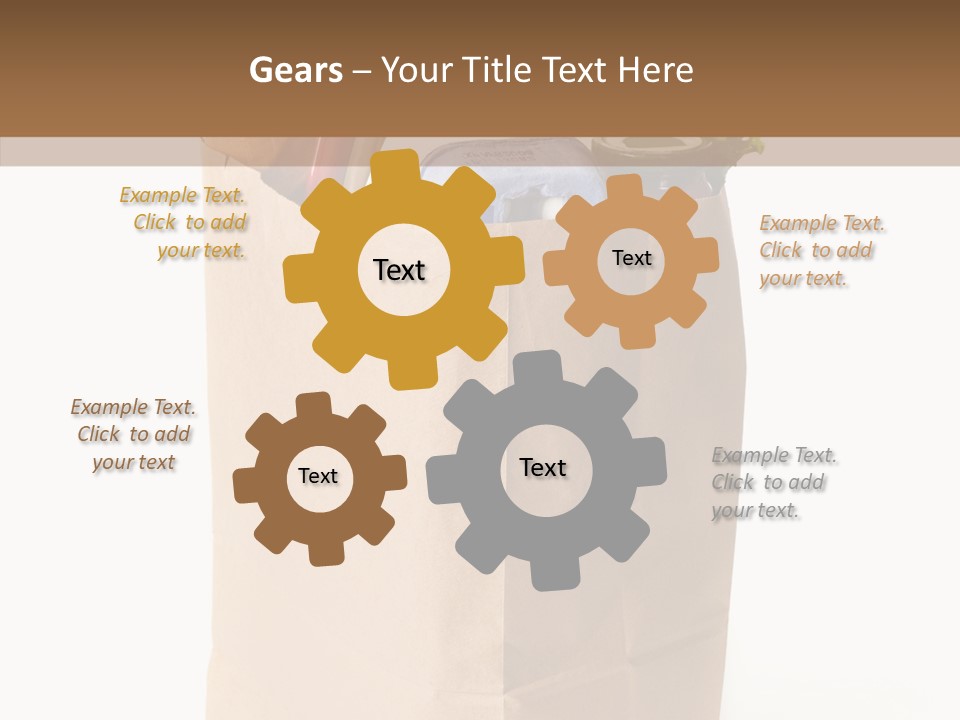 Sack Jar Food PowerPoint Template