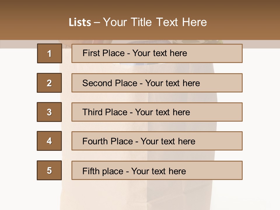 Sack Jar Food PowerPoint Template