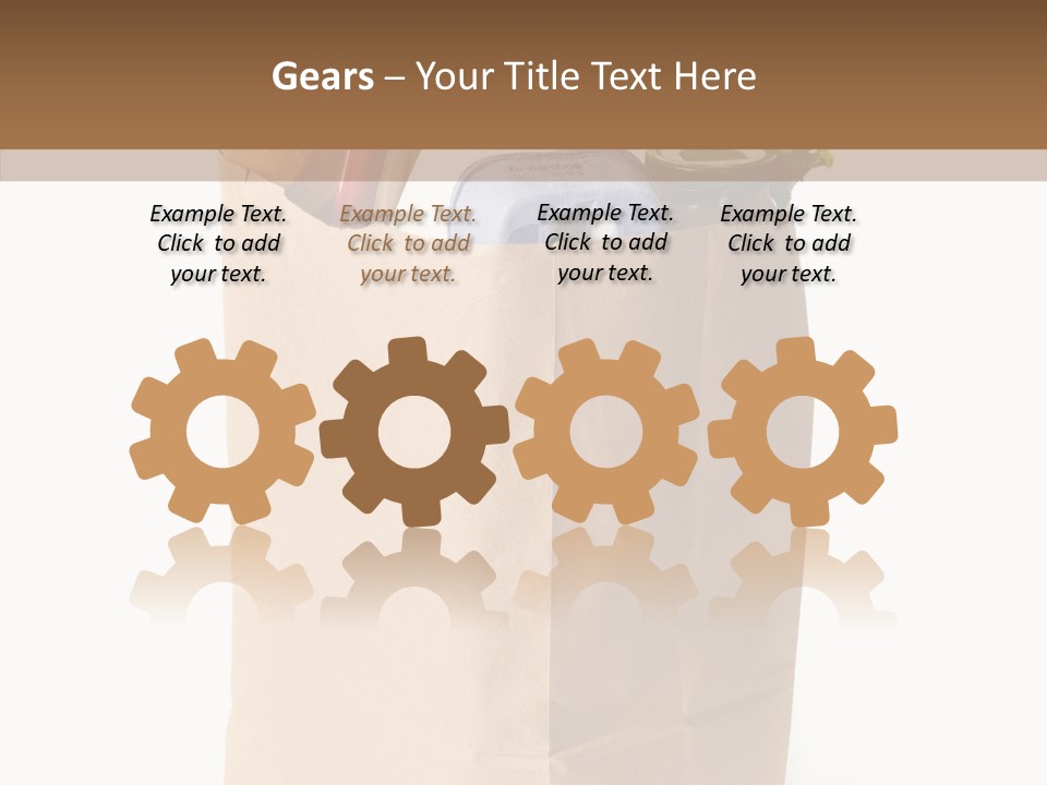 Sack Jar Food PowerPoint Template