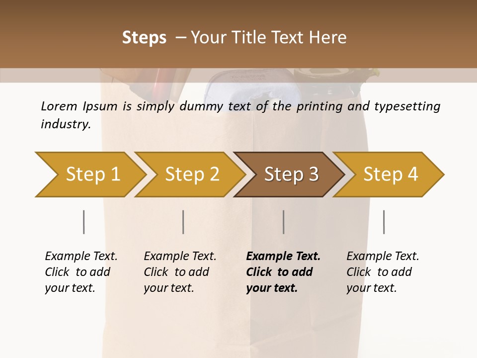 Sack Jar Food PowerPoint Template