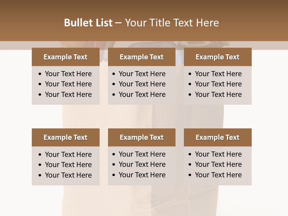 Sack Jar Food PowerPoint Template