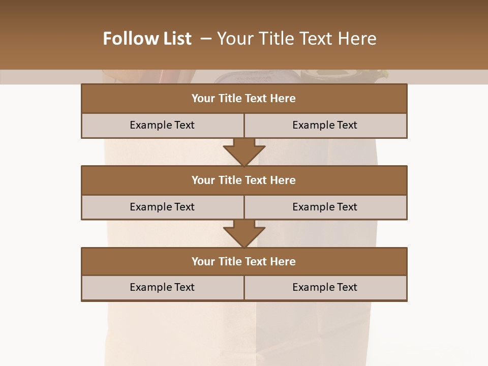 Sack Jar Food PowerPoint Template